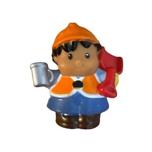 Fisher-Price Little People Construction Worker figure Coffee Cup Tool